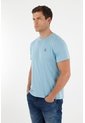 Tennis Camiseta Azul Básica Estampada Para Hombre de Tennis