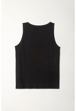 Tennis Camiseta Negra Manga Sisa Para Mujer