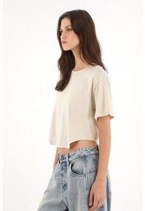 Tennis Camiseta Amplia Con Cortes Laterales Gris Para Mujer