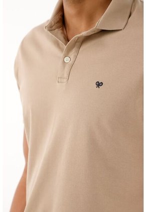Tennis Polo Café Licrada Para Hombre
