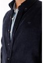 Tennis Camisa En 100% Lino Azul Con Textura Ligera Para Hombre de Tennis