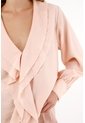 Tennis Camisa Con Escote En V Y Boleros Crudo Con Cuello Estructurado Para Mujer de Tennis