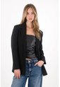 Tennis Abrigo Tipo Blazer Oversize Negro Para Mujer de Tennis