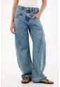 Tennis Jean Wide Leg De Tiro Bajo Azul Para Mujer de Tennis