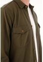 Buzo Tipo Camisa Verde Para Hombre de Tennis