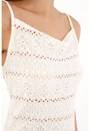 Tennis Camiseta Con Escote Drapeado Y Diseño De Flores Crudo Para Mujer