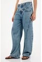 Tennis Jean Wide Leg De Tiro Bajo Azul Para Mujer de Tennis