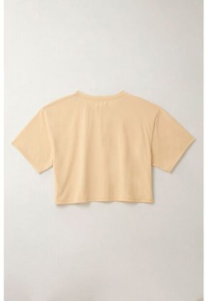 Tennis Camiseta Con Estampado En Punto Corazón Crudo Para Mujer