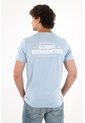 Tennis Camiseta Con Estampado En Espalda Azul Para Hombre de Tennis
