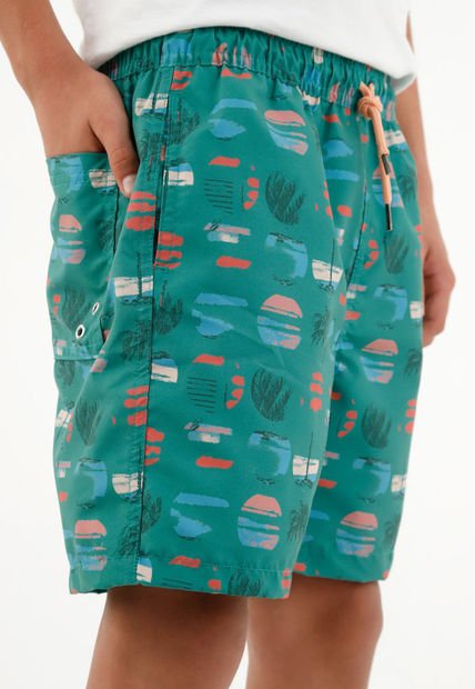 Pantaloneta Estampada Para Niño