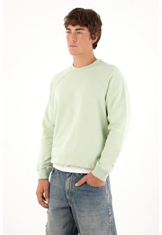 Tennis Buzo De Diseño Cerrado Verde Para Hombre Tennis