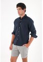 Tennis Bermuda En Lino Gris Para Hombre de Tennis