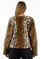 Abrigo Afelpado Animal Print Para Mujer de Tennis