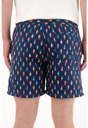 Tennis Pantaloneta De Baño Con Estampado De Paletas Para Hombre