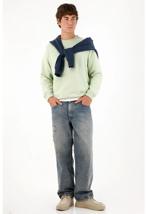 Tennis Buzo De Diseño Cerrado Verde Para Hombre
