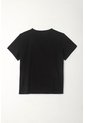 Tennis Camiseta Básica Cuello En V Negra Para Mujer de Tennis