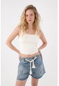 Tennis Bermuda En Denim Azul Para Mujer de Tennis