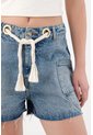Tennis Bermuda En Denim Azul Para Mujer de Tennis
