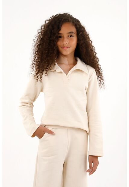 Buzo Con Diseño De Encaje En Espalda Para Niña