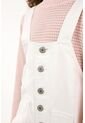 Overall Crudo Con Perilla De Botones Para Niña de Tennis