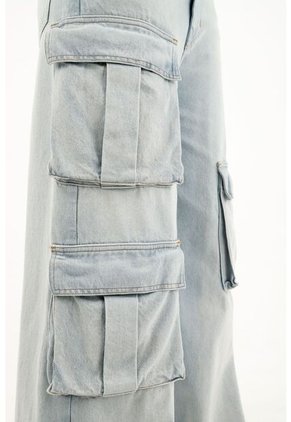 Jean Wide Leg Azul Para Mujer