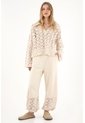 Tennis Pantalón En Burda Con Bota Enresortada Crudo Para Mujer de Tennis