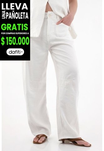 Tennis Pantalón Horseshoe En Twill Pesado Crudo Para Mujer Tennis