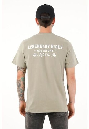 Camiseta Manga Corta Verde Para Hombre