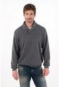Tennis Buzo Tejido Con Cuello Cruzado Azul Para Hombre de Tennis