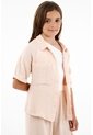 Camisa Crudo De Botones Para Niña de Tennis