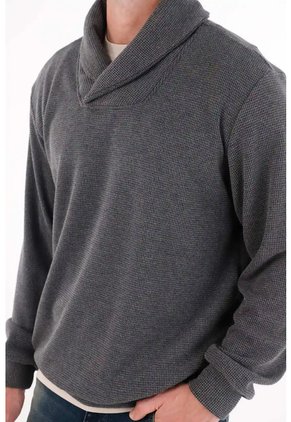 Tennis Buzo Tejido Con Cuello Cruzado Azul Para Hombre