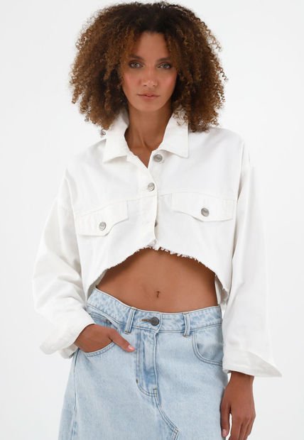 Chaqueta Crudo Tipo Torero Para Mujer