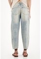 Tennis Jean Horseshoe Tiro Bajo Con Jota Asimétrica Azul Para Mujer de Tennis