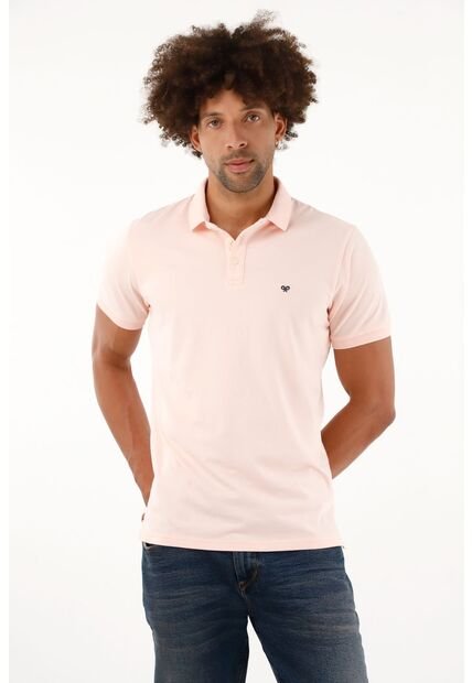 Polo Licrada Rosada Para Hombre