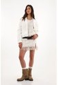 Tennis Falda Corta Con Flecos Crudo Para Mujer de Tennis