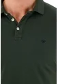 Tennis Polo Verde Cuello Tejido Para Hombre de Tennis