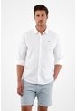 Tennis Camisa Blanca Manga Larga Para Hombre de Tennis