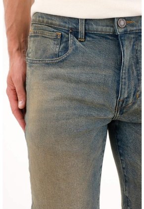 Tennis Bermuda En Denim Azul Para Hombre