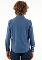 Camisa Azul Manga Larga Para Niño de Tennis