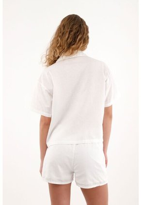 Tennis Camisa Manga Corta Con Estampados Localizados Para Mujer