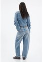Tennis Chaqueta Denim Azul Claro Con Con Detalle Curvo En La Parte Inferior Para Mujer de Tennis