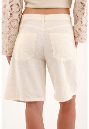 Tennis Bermuda Tradicional Larga Crudo Con Encajes Para Mujer