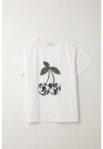 Tennis Camiseta Con Estampado Localizado Blanca Para Mujer Tennis