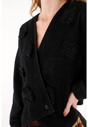 Tennis Chaqueta Torera Con Apliques De Flores Para Mujer