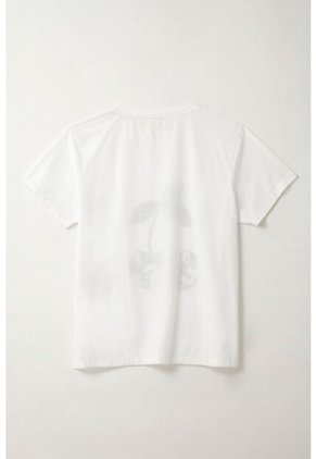 Tennis Camiseta Con Estampado Localizado Blanca Para Mujer