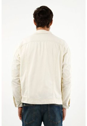 Chaqueta Crudo Con Bordado Para Hombre