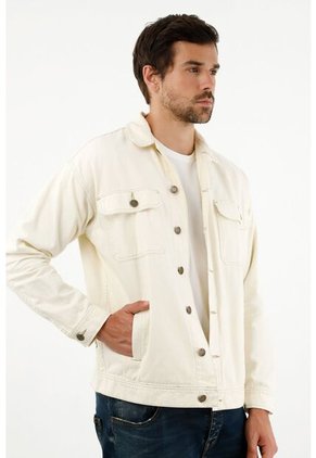 Chaqueta Crudo Con Bordado Para Hombre