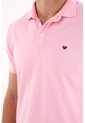 Tennis Polo En Tela Piqué Licra Rosada Para Hombre de Tennis