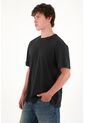 Tennis Camiseta Básica De Tela Con Textura Negra Para Hombre de Tennis