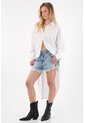 Tennis Camisa Larga En Posterior Blanca Para Mujer de Tennis